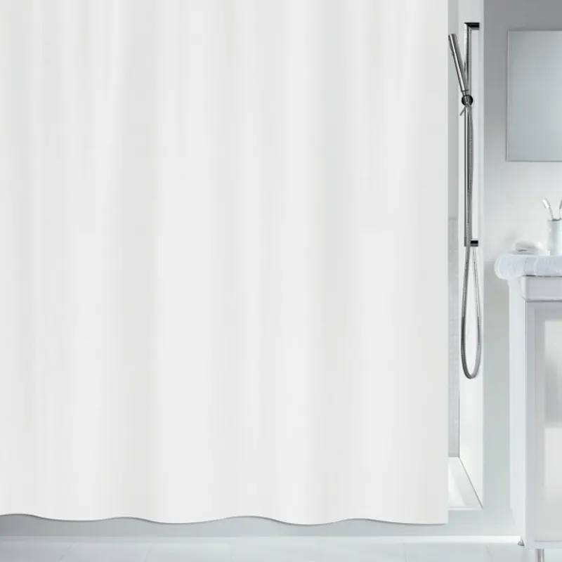 Rideau de douche – 180 x 200 cm – Blanc – Polyester – PRIMO Marque