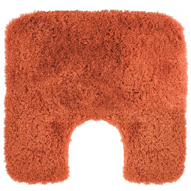 Tapis de WC – 55x55cm – Terracota – Acrylique – antidérapant – Bree Dernier Modèle