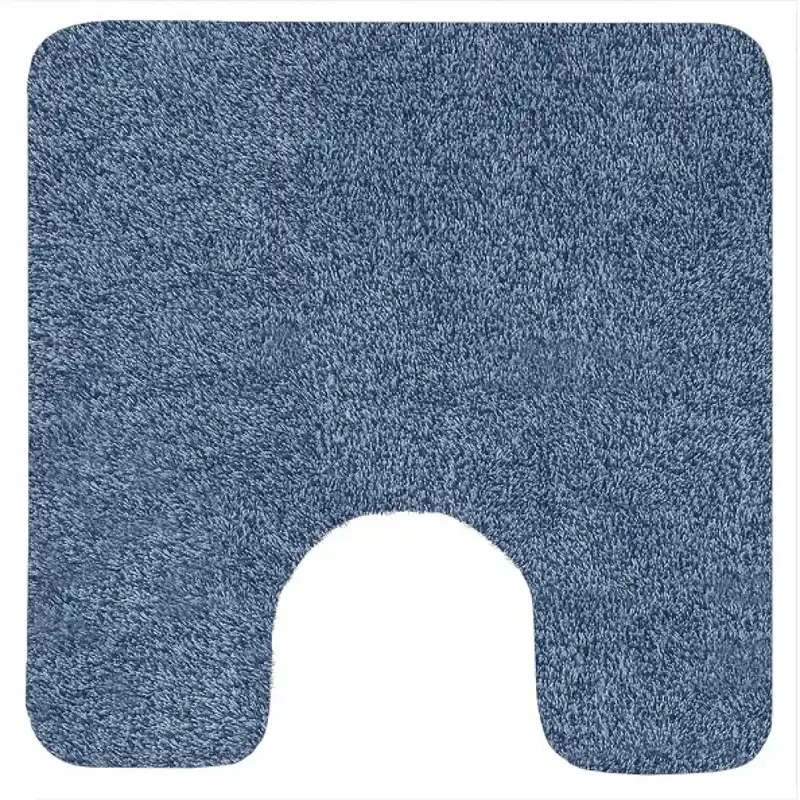 Tapis de WC – 55x55cm – Bleu – Acrylique – antidérapant – Brizzolo Réduction