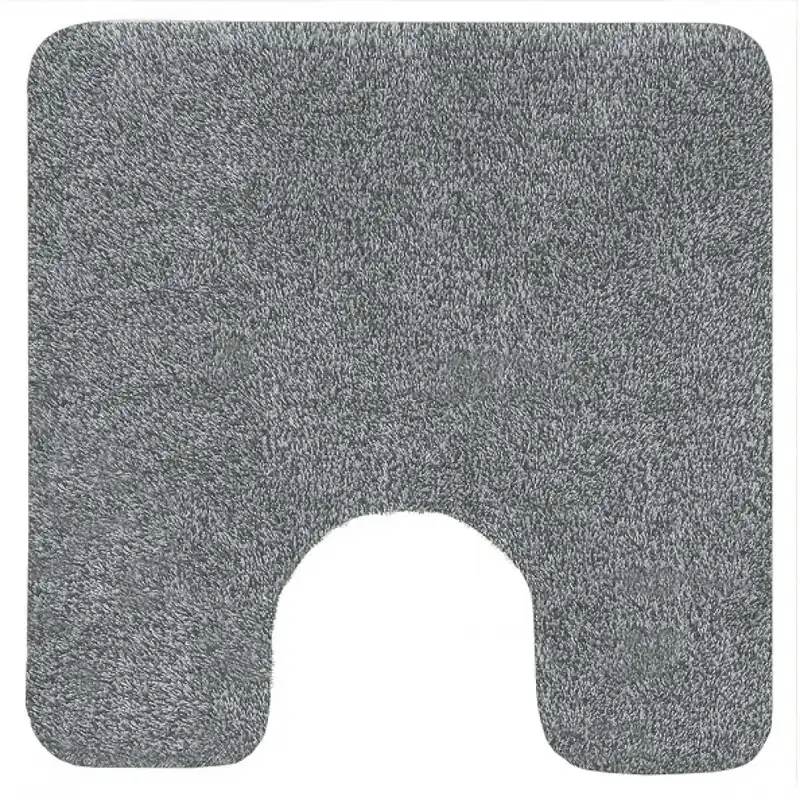 Tapis de WC – 55x55cm – Gris – Acrylique – antidérapant – Brizzolo Dernière Chance