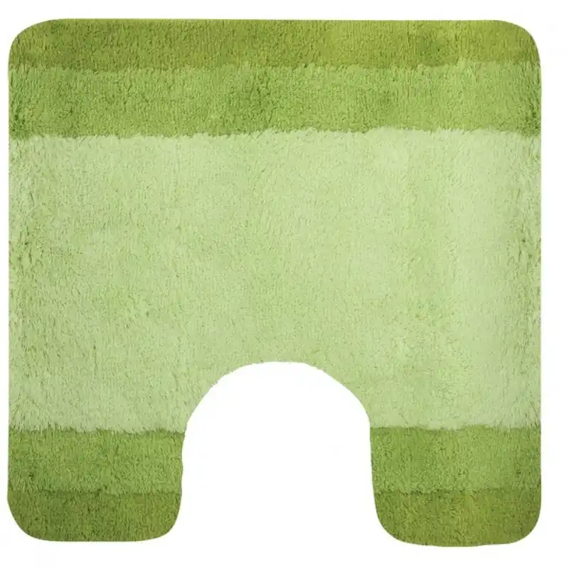 Tapis de WC – 55x55cm – Vert Kiwi – Microfibre – antidérapant – Balance Retour Gratuit