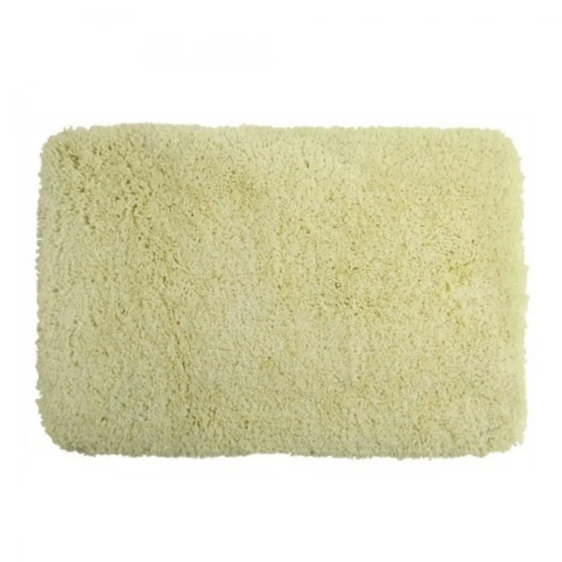 Tapis de bain – 70x120cm – Jaune Clair – Microfibre – antidérapant – Highland Usine Directe