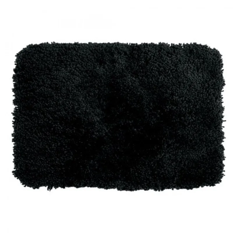 Réduction Tapis de bain – 70x120cm – Noir – Microfibre – antidérapant – Highland
