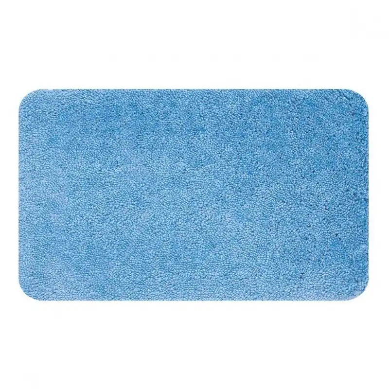 Tapis de bain – 60x90cm – Bleu Ciel – Microfibre – antidérapant – Highland Achat Immédiat