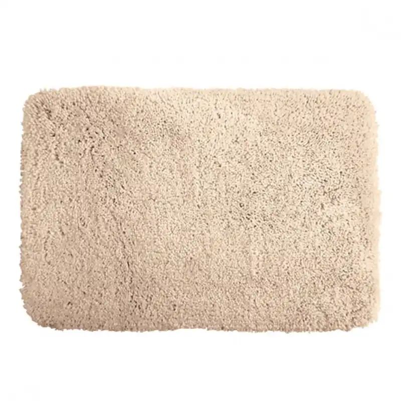 Expédition Rapide Tapis de bain – 60x90cm – Ecru – Microfibre – antidérapant – Highland