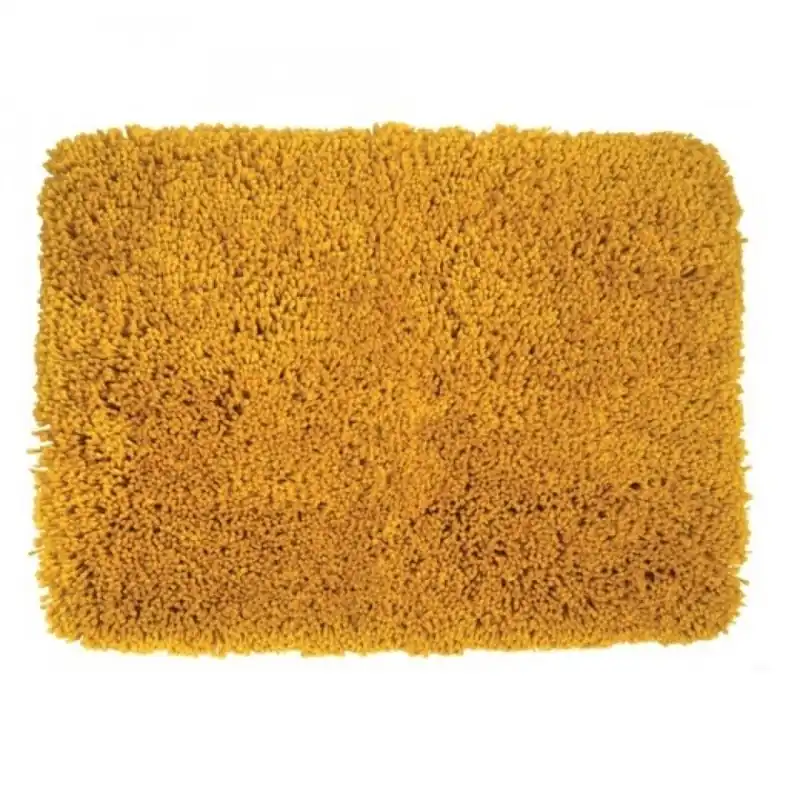 Super Prix Tapis de bain – 55x65cm – Safran – Microfibre – antidérapant – Highland