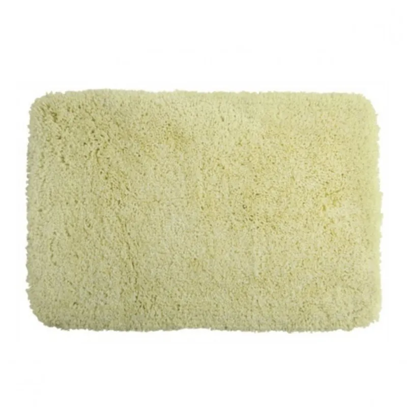 Meilleur Choix Tapis de bain – 55x65cm – Jaune Clair – Microfibre – antidérapant – Highland