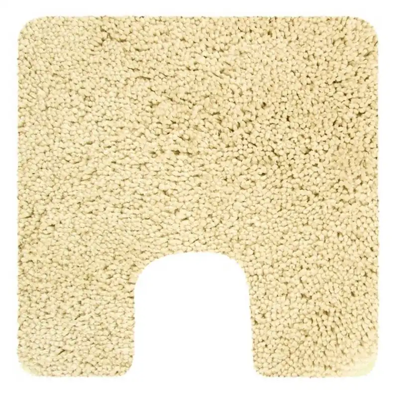 Nouvelle Collection Tapis de WC – Microfibre – Antidérapant – HIGHLAND – 55x55cm – Jaune Clair