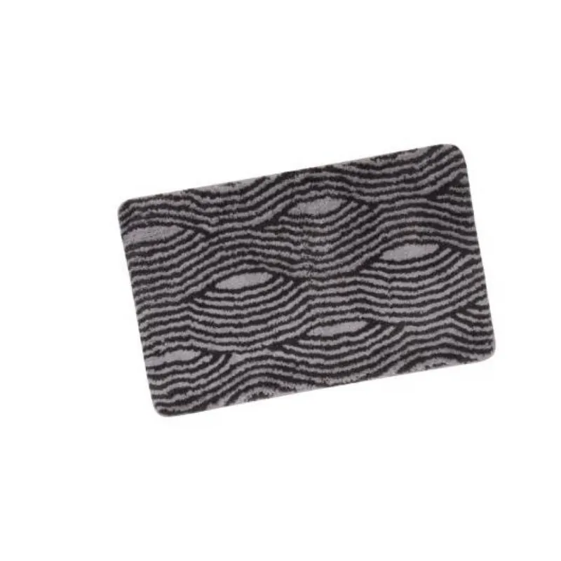 Tapis de bain – 50x80cm – Wave Gris Acheter Direct