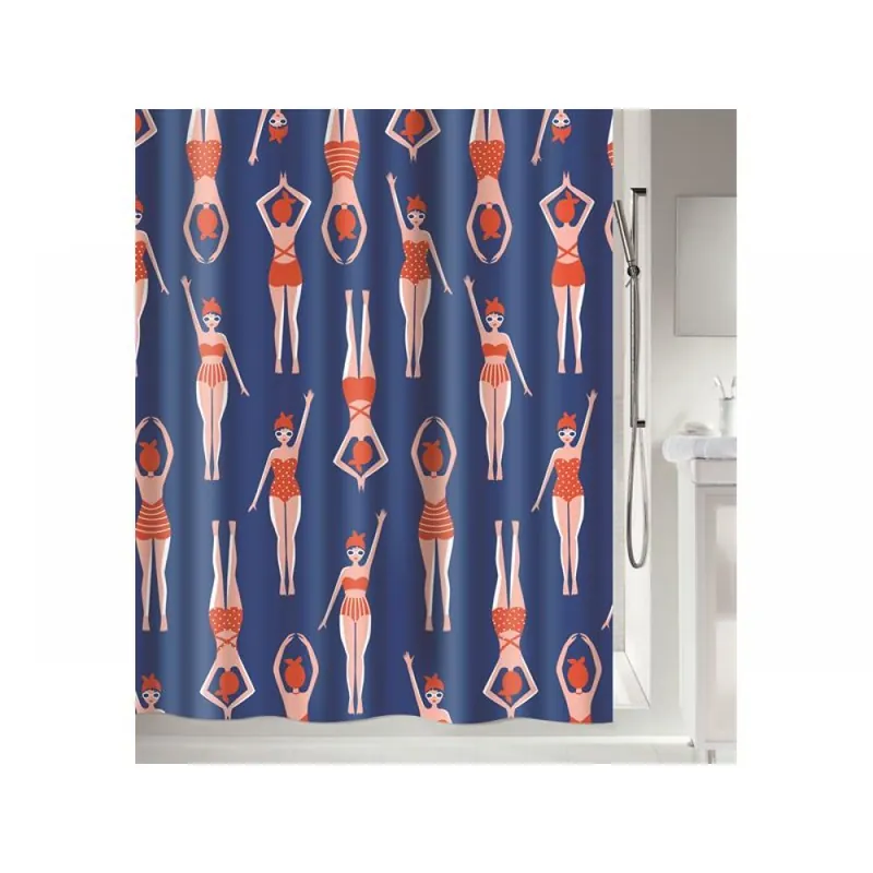 Meilleur Choix Rideau de douche – Polyester – 180 X 200cm – baigneuses