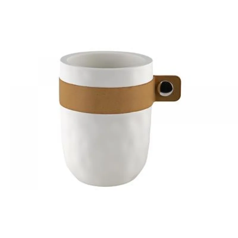 Authentique Verre à dents – style Mug – Blanc – Lio