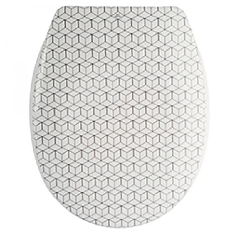 Expédition Rapide Abattant WC – Thermodur – Charnières Inox – MOZAIK – Beige