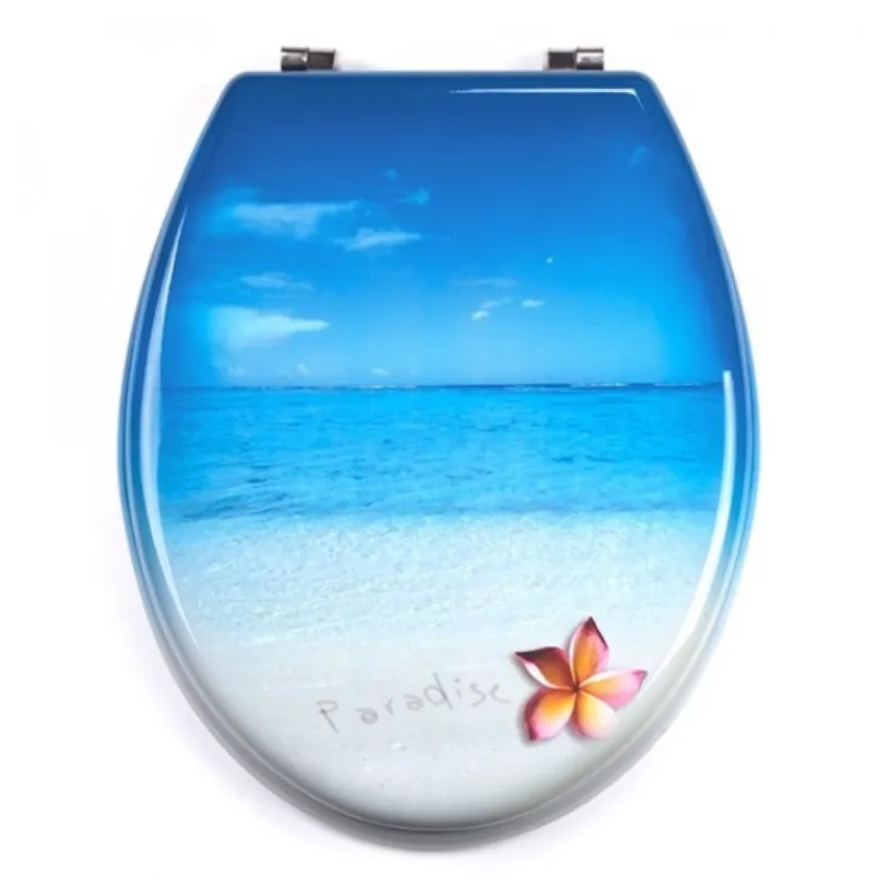 Populaire Abattant WC – MDF – Charnières Inox – MANO PARADISE – Bleu