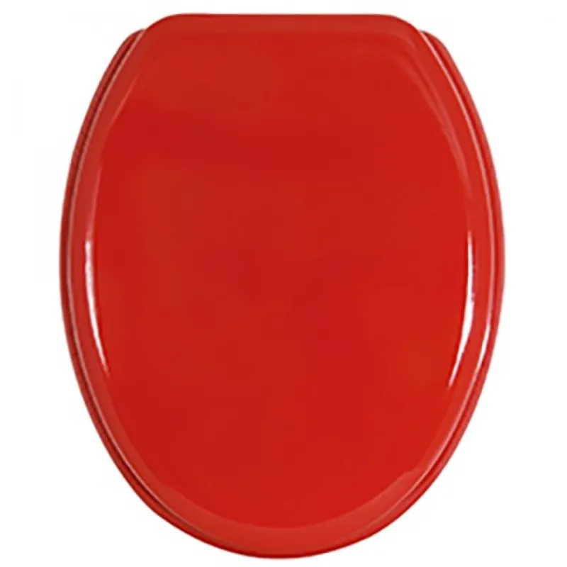 Abattant WC – MDF – Charnières Inox – CLEO – Rouge Vente Directe