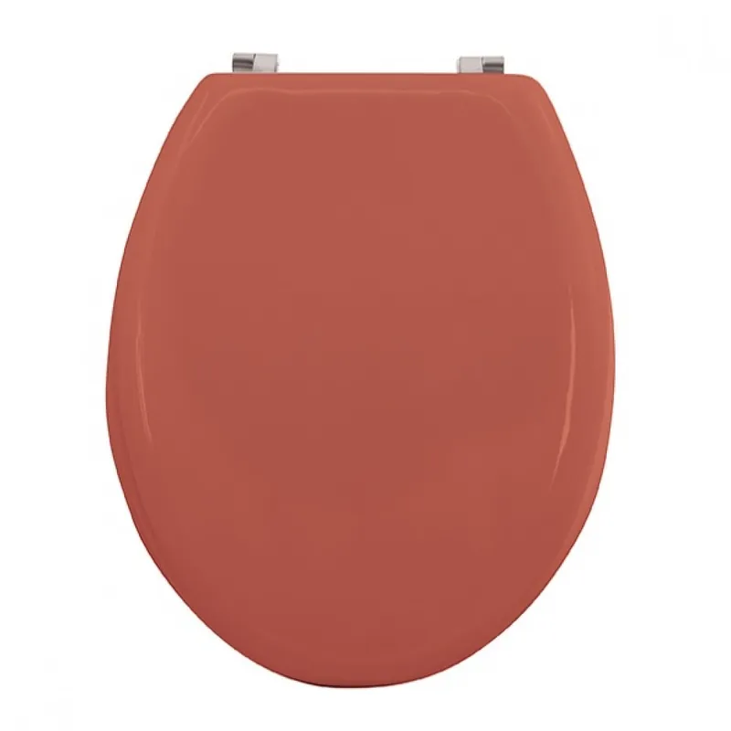 Expédié Aujourd’hui Abattant WC – MDF – Charnières Inox – CLEO – Terracotta mat