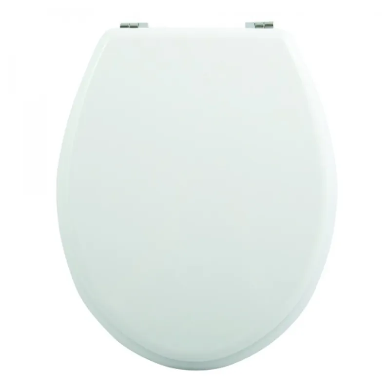 Abattant WC – MDF – Charnières Inox – Blanc Satisfait Ou Remboursé