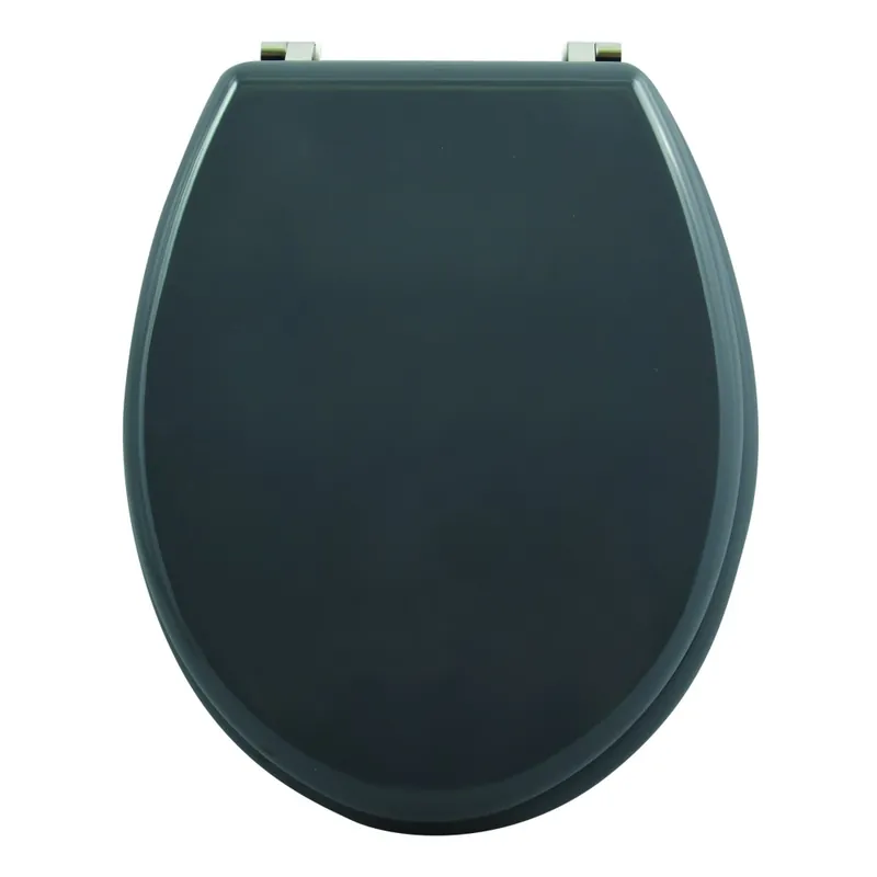 Abattant WC – MDF – Charnières Inox – CLEO – Gris Anthracite Prix Choc