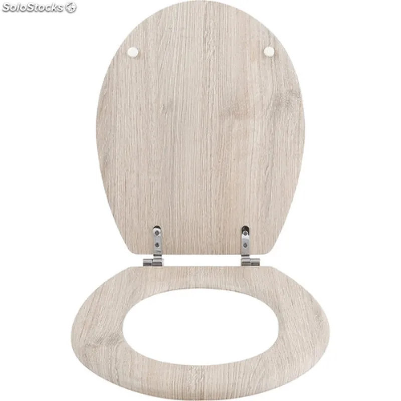 Achat Immédiat Abattant Wc – MDF – Style Parquet Clair – Charnières inox