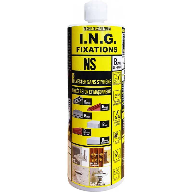 Acheter En Ligne Cartouche scellement chimique NS sans styrène – béton et maçonneries