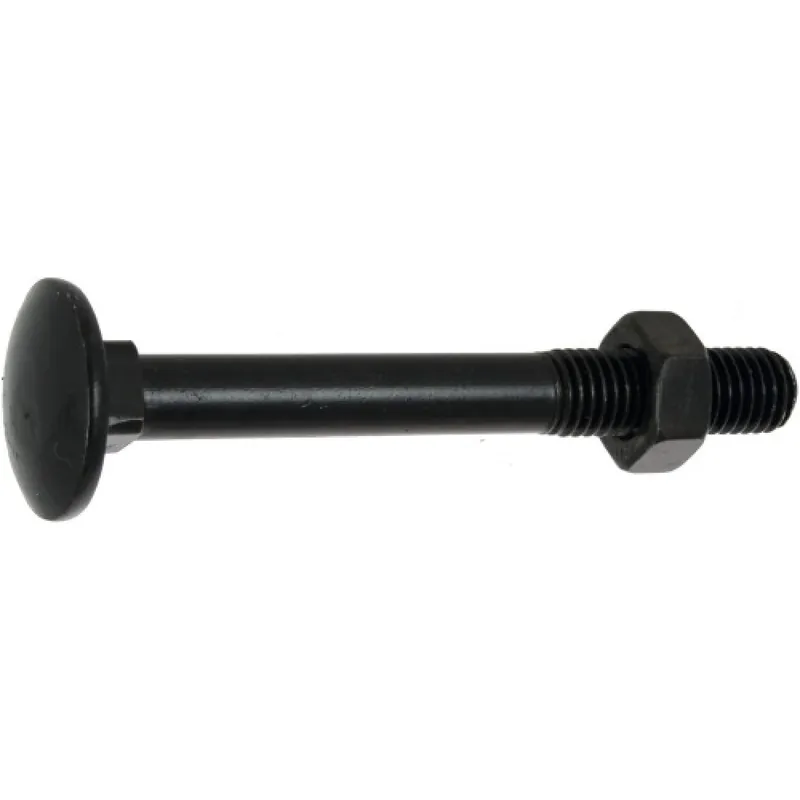 Boulon tête ronde collet carré Japy – acier zingué noir Acheter Direct