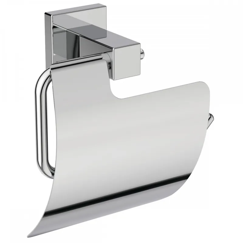 Marque Porte-rouleau papier toilette mural – avec couvercle – IOM