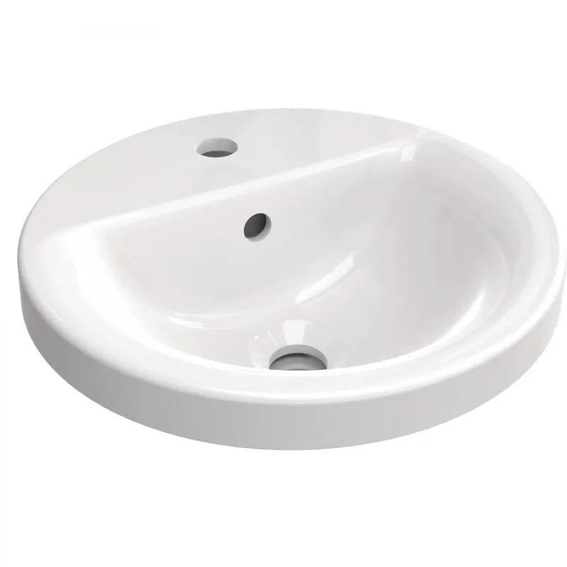 Vasque à encastrer par-dessus – ronde – percée – Connect Bon Plan