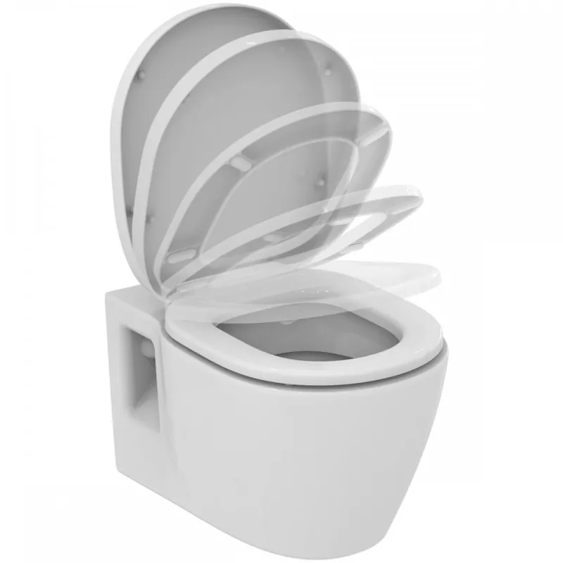 Cuvette WC suspendue carénée avec abattant frein de chute – Connect Satisfait Ou Remboursé