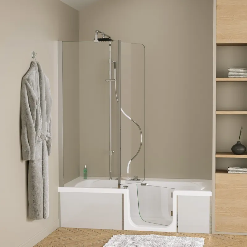 Pare-baignoire – Combiné baignoire / douche + robinetterie Duo Design 3 Retour Gratuit