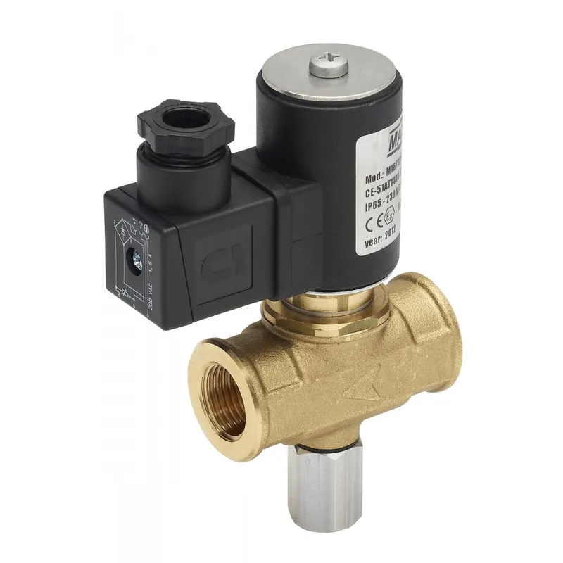 Électrovanne double-femelle cylindrique à réarmement manuel Bon Marché