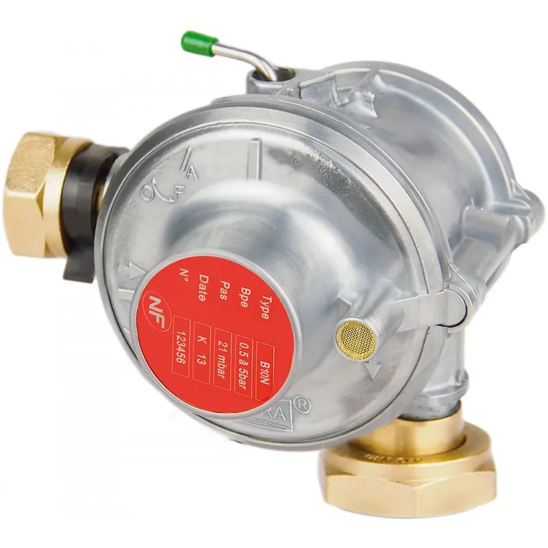 Régulateur de pression gaz B10N équerre – débit 10 m³/h – 21 mbar Dernier Modèle
