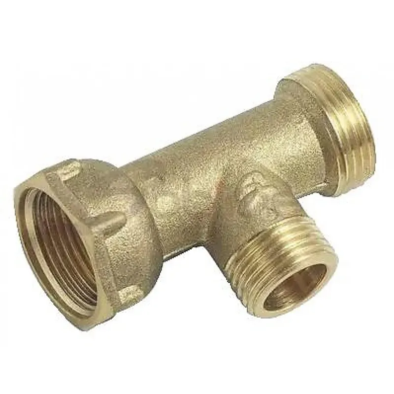 Té mâle avec écrou prisonnier avec joint plat F20x27 / M15x21 Produit De Marque