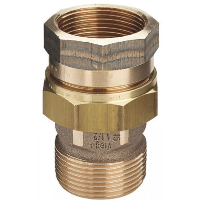 Nouvel Arrivage Unions 3 pièces bronze mâle / femelle joint plat