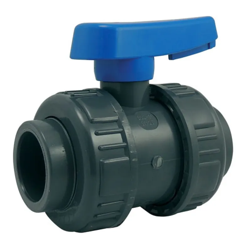 Bon Plan Vanne à sphère double union PVC pression F/F – à coller