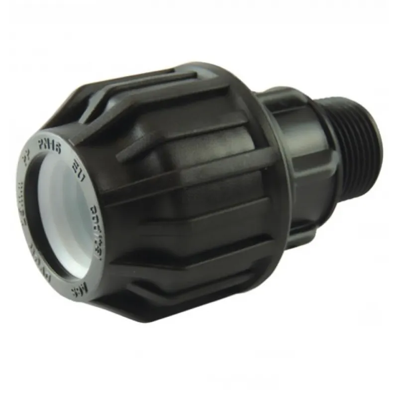 Raccord à compression mâle en polypropylène PP pour tube PE Acheter En Ligne