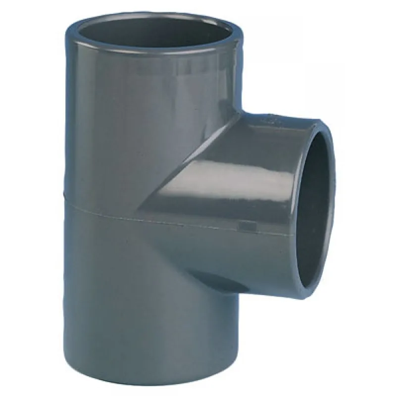 Vente Directe Té PVC pression 90° femelle / femelle à coller