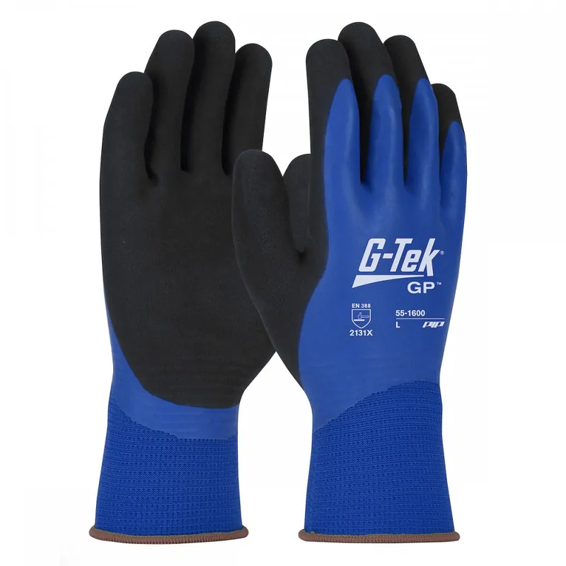 Gants de manutention sans couture en latex étanche G-Tek Bon Plan