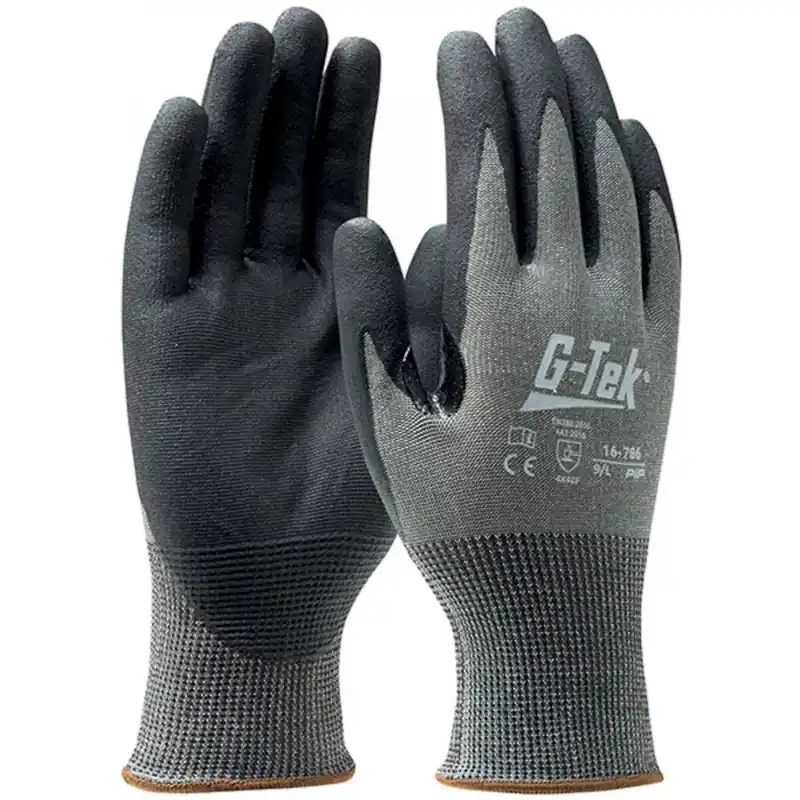 Prix Cassé Gants anticoupure enduits nitrile G-tek 16-786 jauge 18 – 12 paires