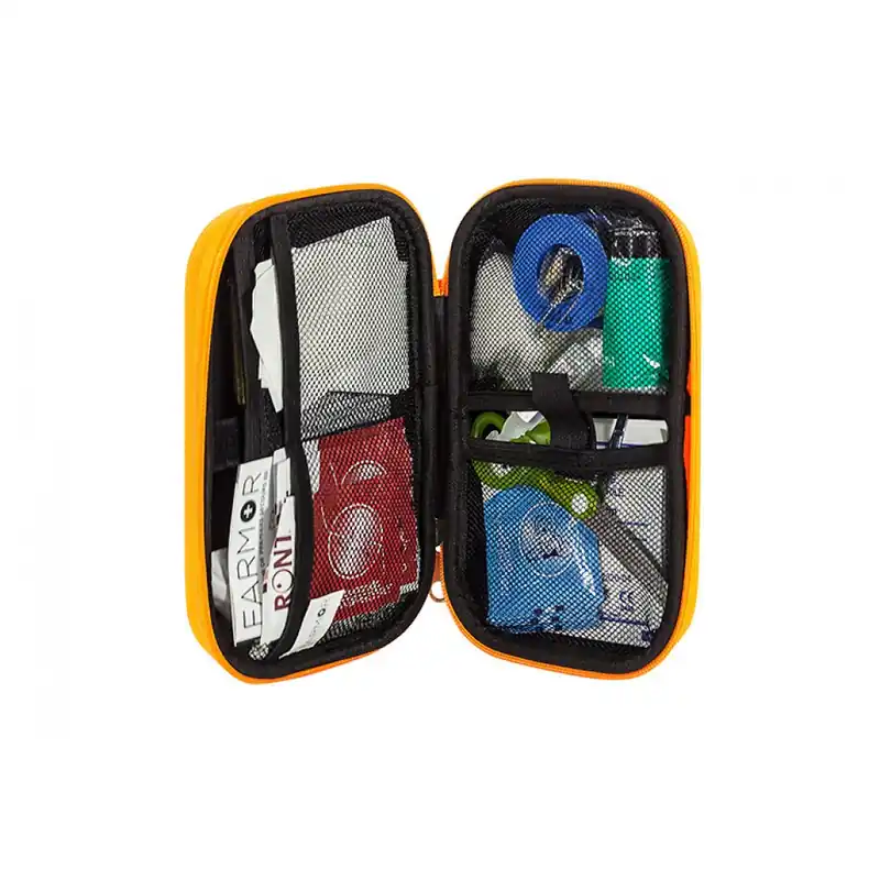Trousse de secours "Artisan" 2/4 personnes en PU Orange Fluo Dernier Modèle