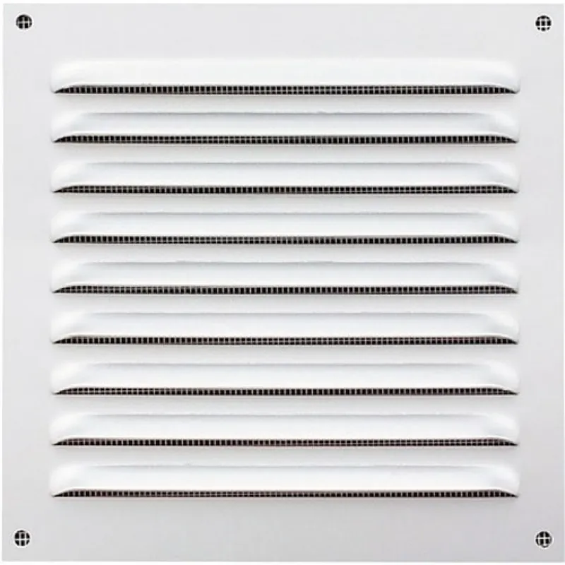 Vente Flash Grille de ventilation blanche avec moustiquaire