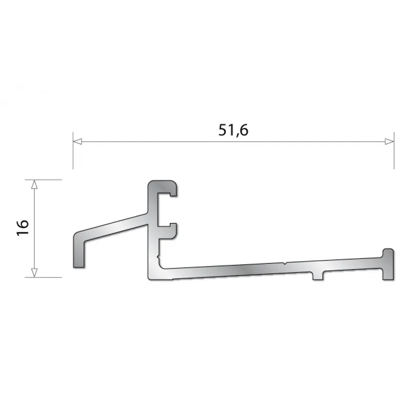 Seuil de porte d'entrée bois en aluminium- SPR Quantité Limitée