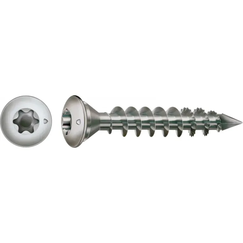 Satisfait Ou Remboursé Vis pour pied de poteau inox A2 – 8x50mm – tête fraisée bombée