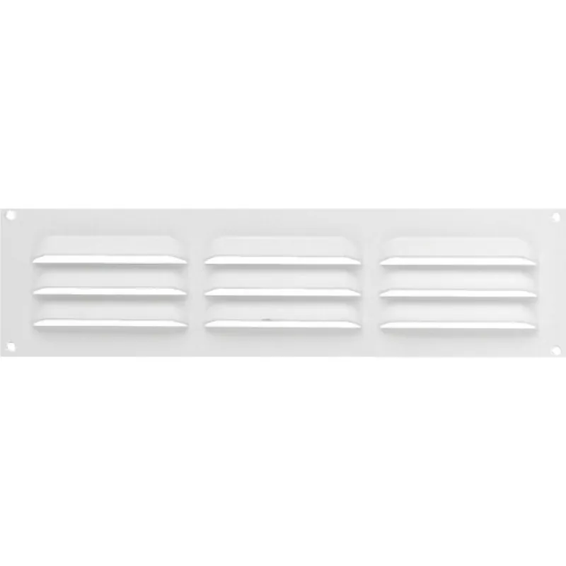 Livraison Express Grille de ventilation à persiennes blanche – sans moustiquaire