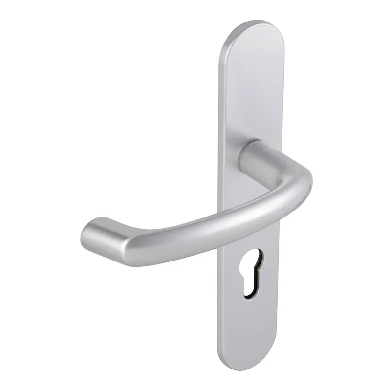 Poignées de porte sur plaques – finition chromé velours – Alto Paiement Sécurisé