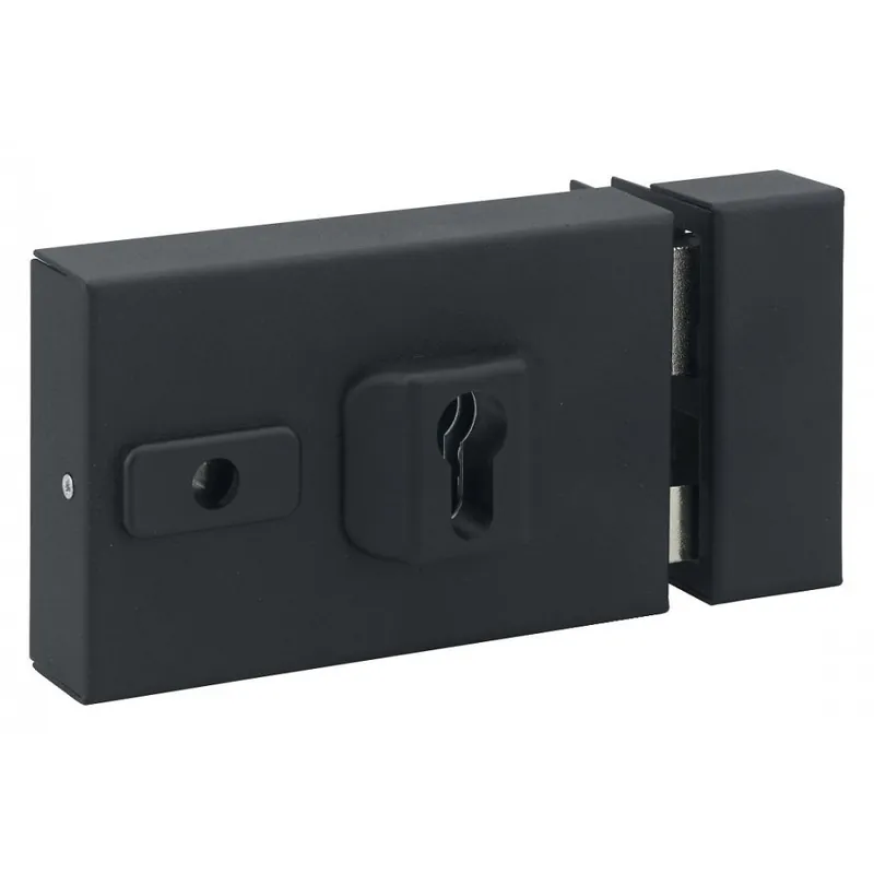 Serrure en applique horizontale à fouillot – axe réglable de 50 à 60 mm Dernière Chance