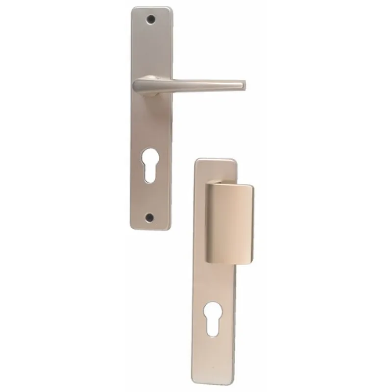 Poignées de porte palière sur plaques clé I – aluminium – Riviera Quantité Limitée
