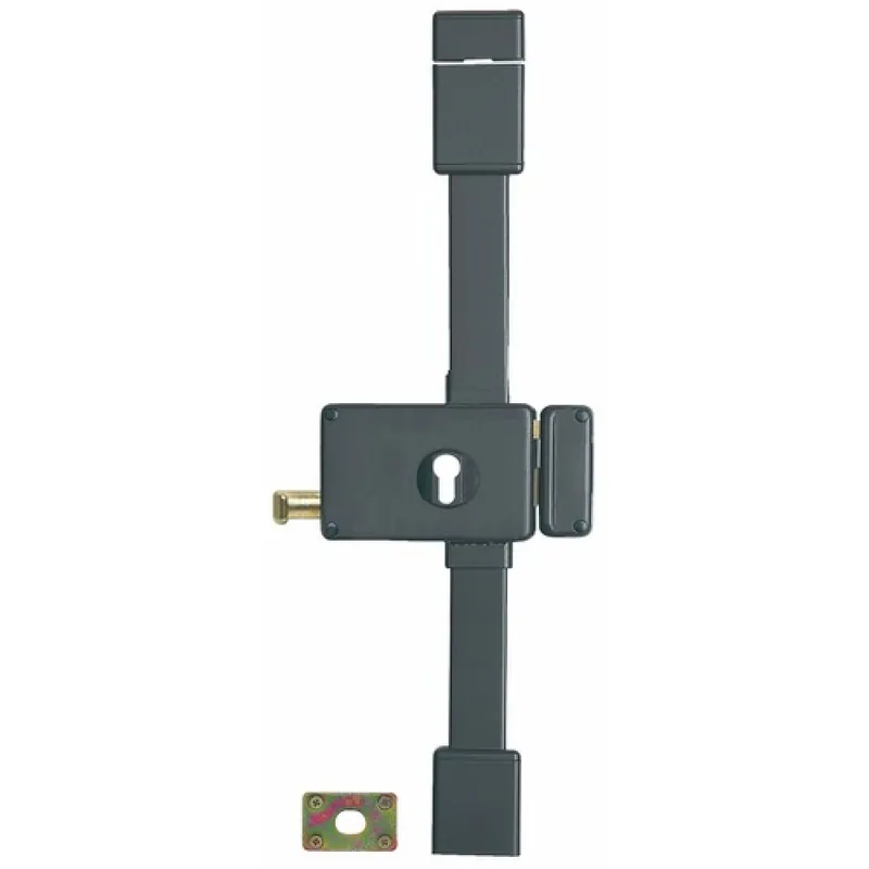 Serrure en applique horizontale 3 points à tirage et cylindre – Horga Promotion