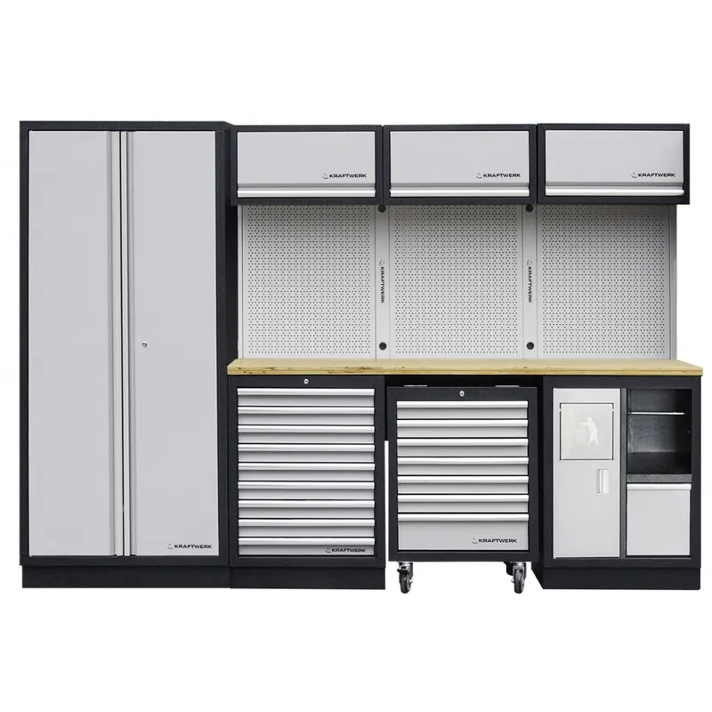 Commander Vite Meuble d'atelier modulaire 4 éléments plan de travail au choix MOBILIO