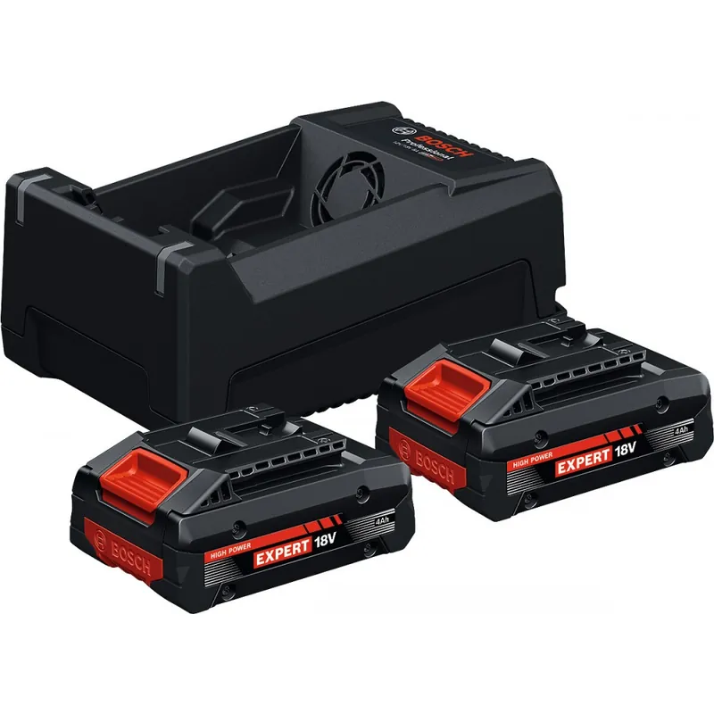 Pack 2 batteries Expert 18V + 1 chargeur GAL 12V/18V-80 Authentique