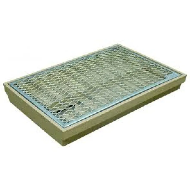 Bon Marché Gratte-pieds – avec couverture et bac – grille en métal