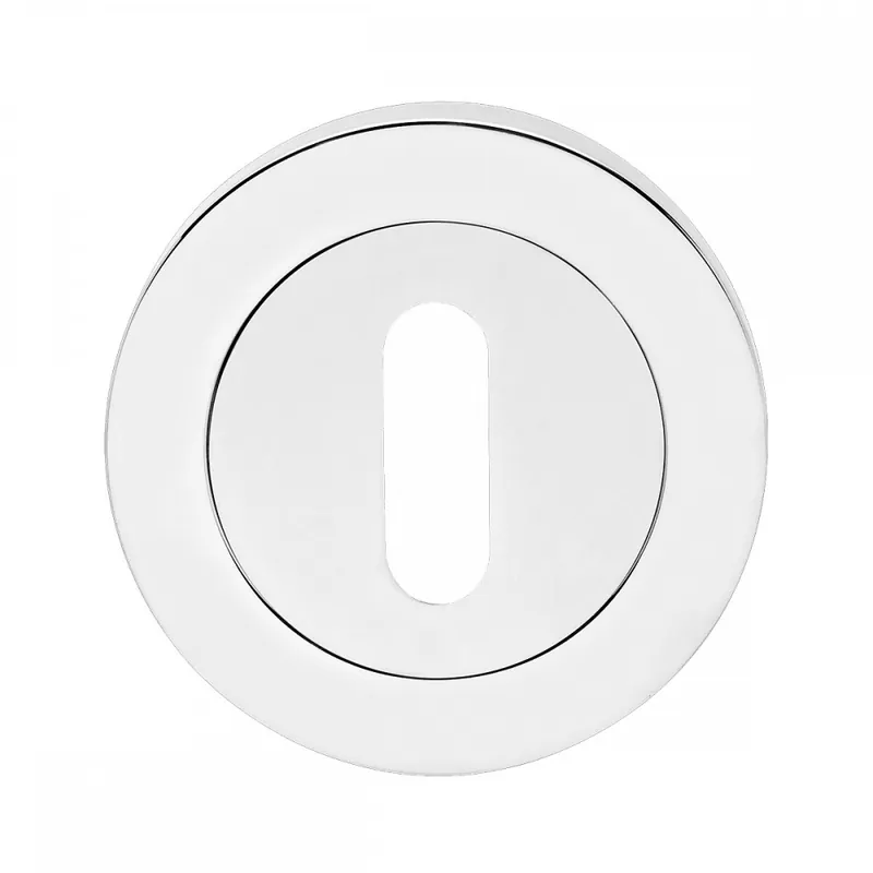 Prix Cassé Rosace 3 pièces ronde en inox poli série EZ1332 Ø52 mm bord droit